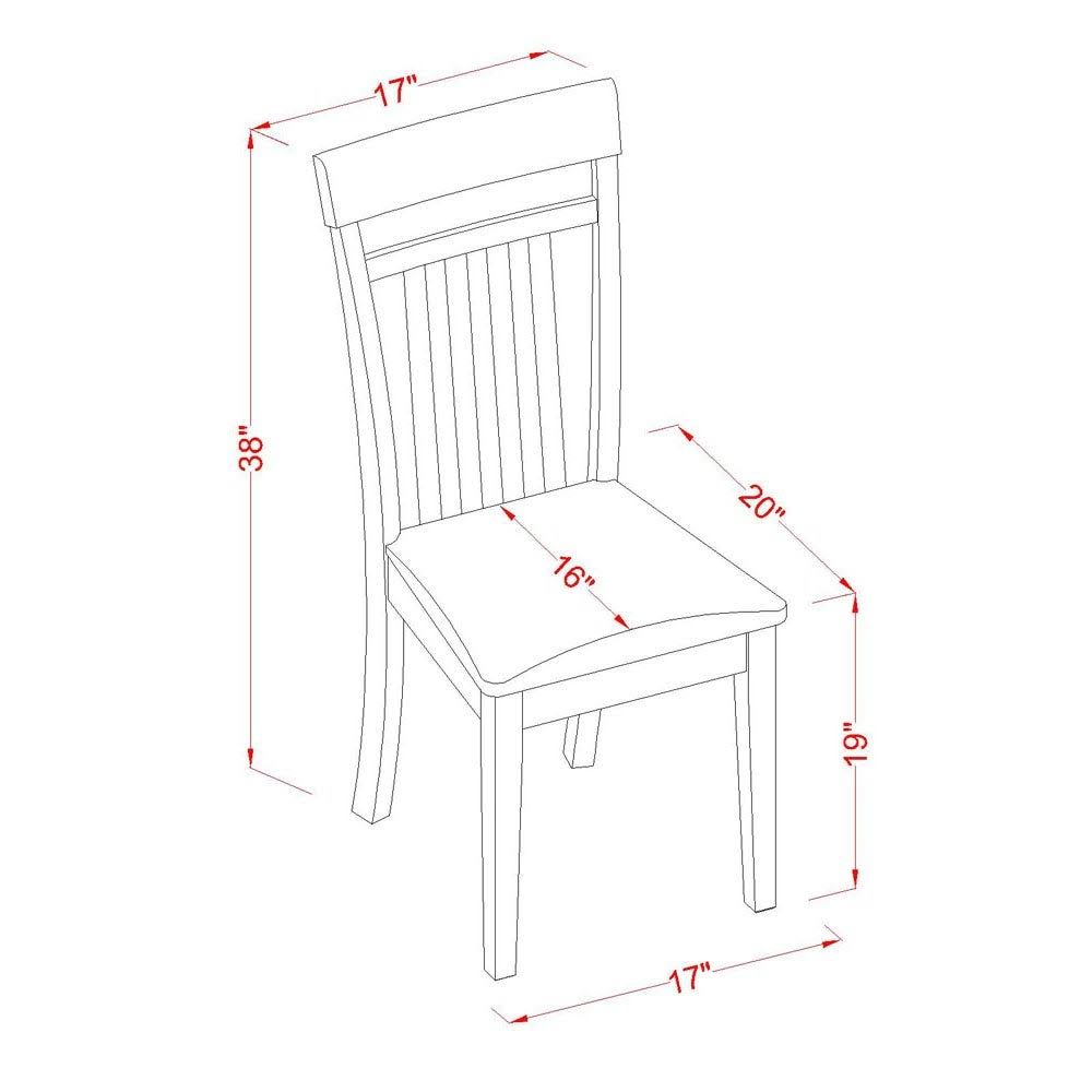 3 Piece Kitchen Table Set with 2 Dinette Chairs C288184