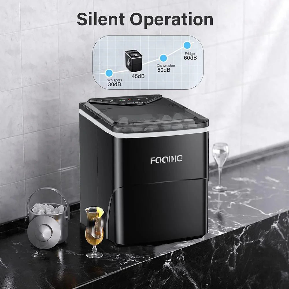 Black Portable Ice Maker Machine W9145