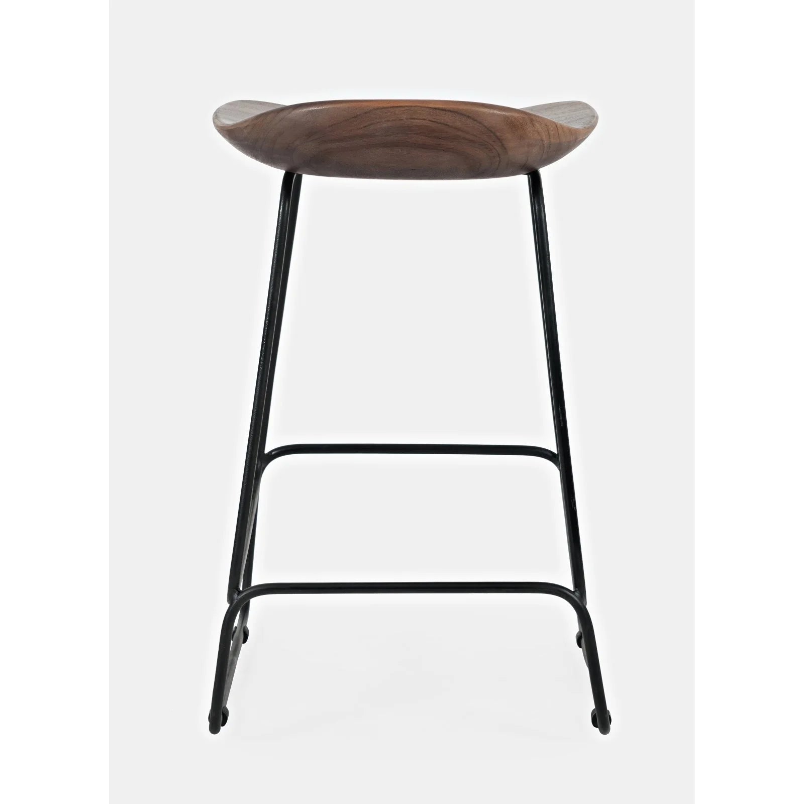 Solid Acacia Counter Height Backless Stool Set of 2 J138