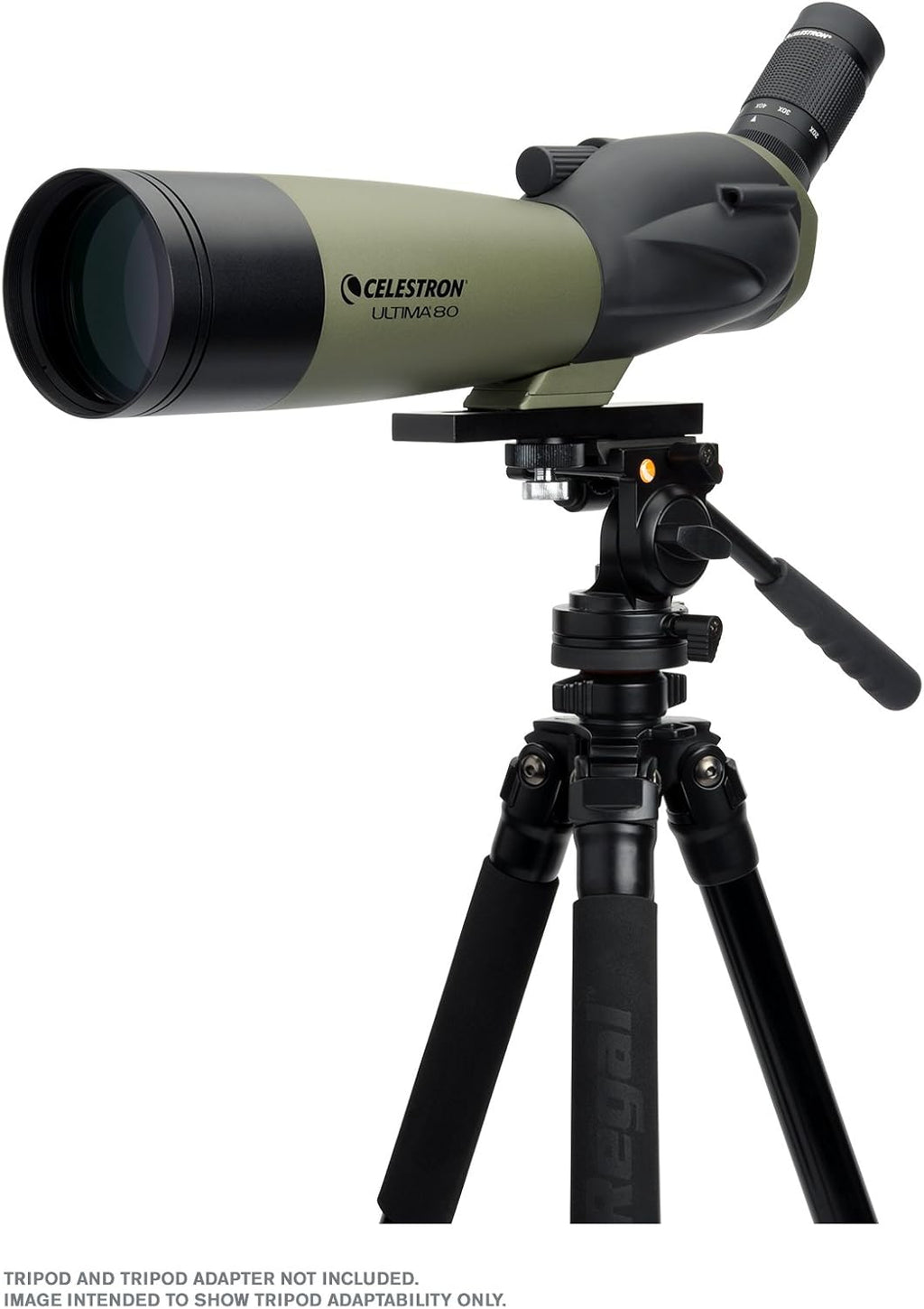 80mm Angled Spotting Scope with Zoom Eyepiece D70298