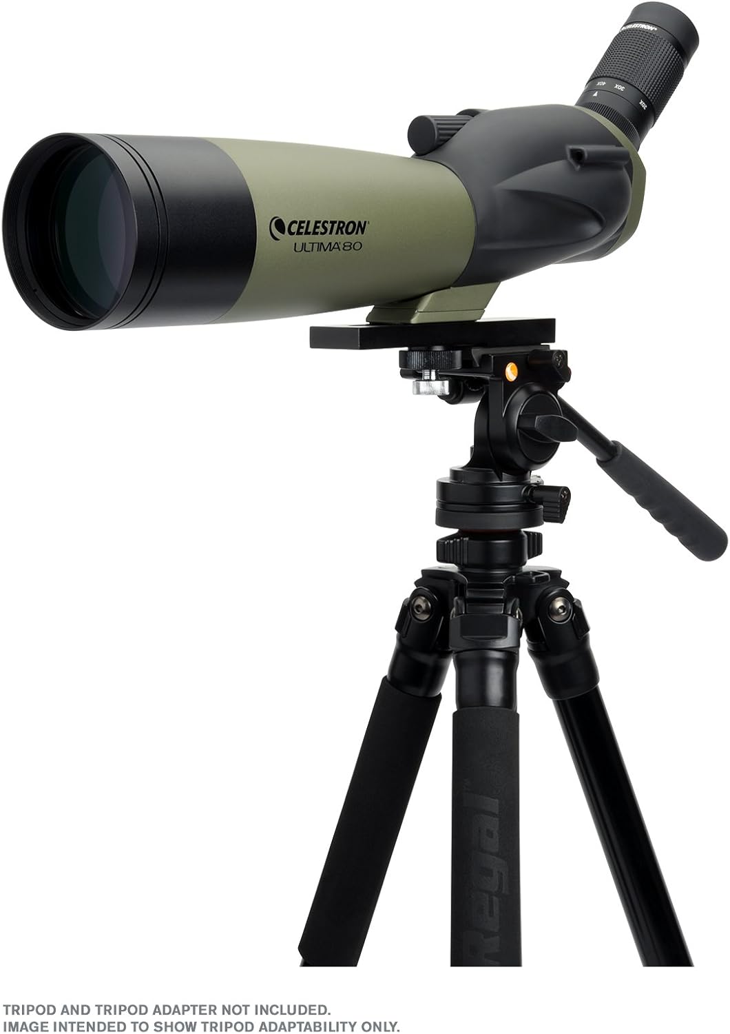 80mm Angled Spotting Scope with Zoom Eyepiece D70298
