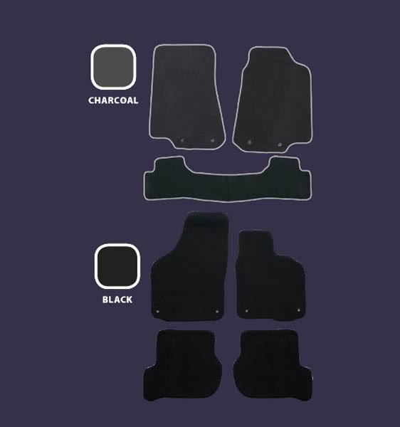 Black 3 Piece TPU Floormats F2039