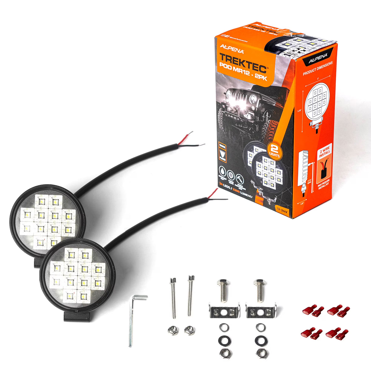 2 Pack LED Pod Spotlight R1333