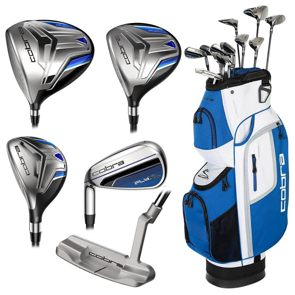 Cobra FLY-XL Complete Set w/ Cart Bag RH Graphite N852897