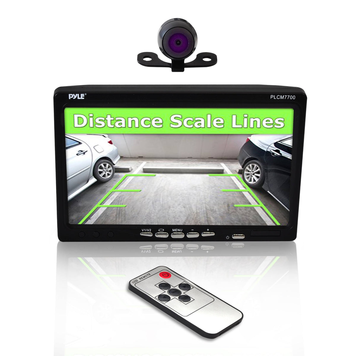 Window Suction-mount LCD Widescreen Monitor & Universal Mount Backup Camera C19271