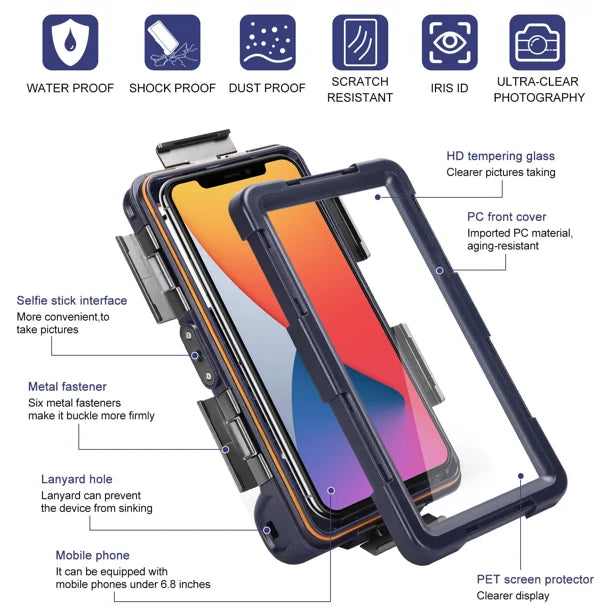 Waterproof Protective Case for Phones Up to 6.9 Inch E317073