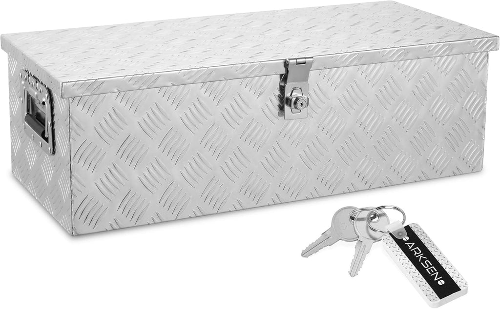 39 Inch Aluminum Waterproof Under Truck Storage Chest with Lock and Keys M5117