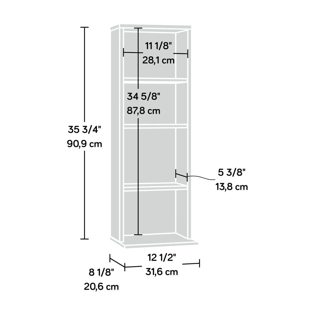 Multimedia Storage Tower, Cinnamon Cherry Finish O3414