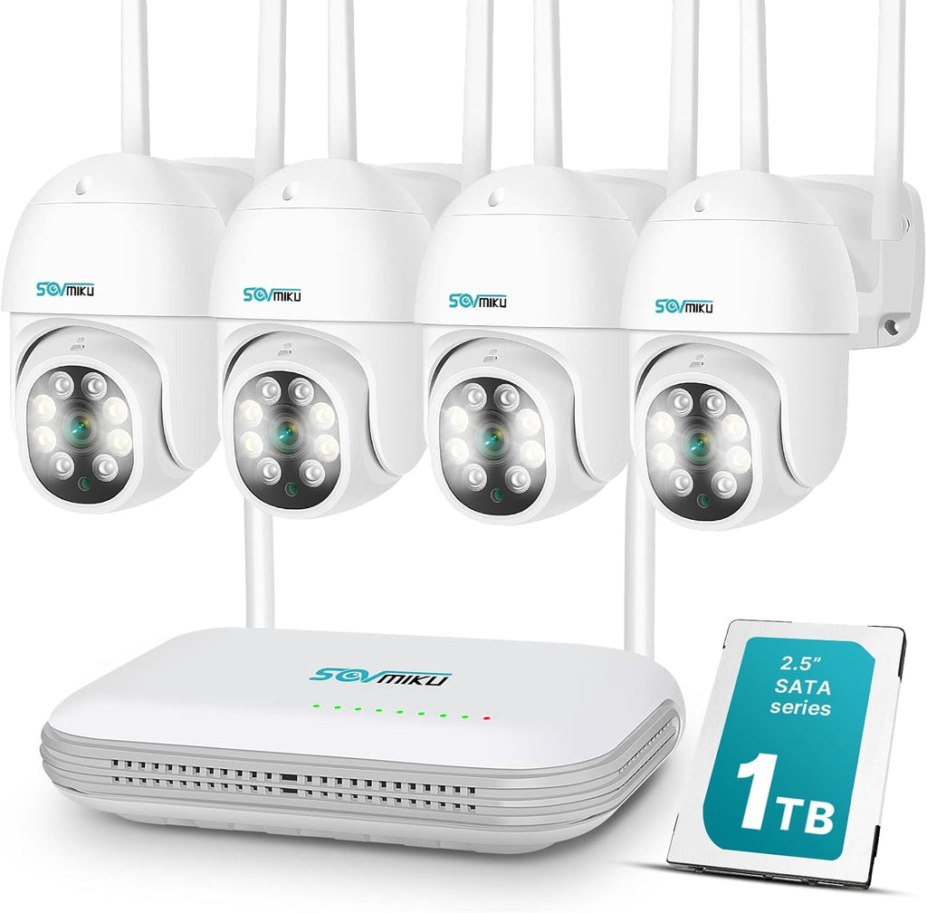 3MP PTZ Security Camera with 8Ch NVR 1TB HDD Y178