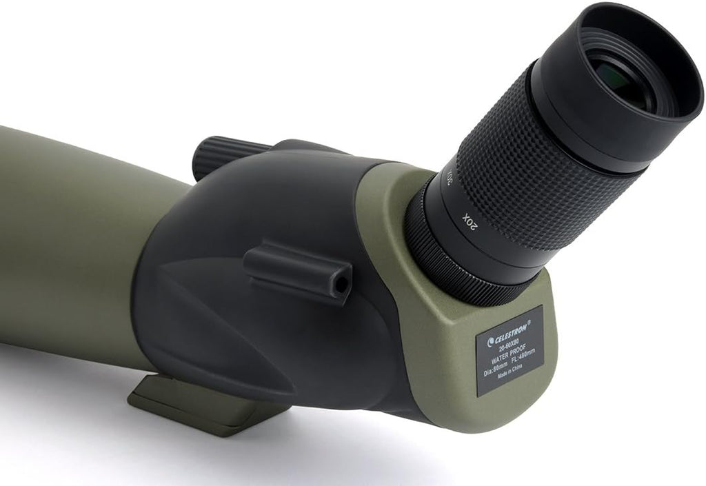 80mm Angled Spotting Scope with Zoom Eyepiece D70298