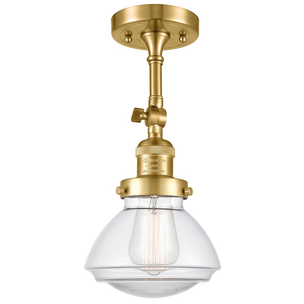 Black LED Semi Flush Mount G598