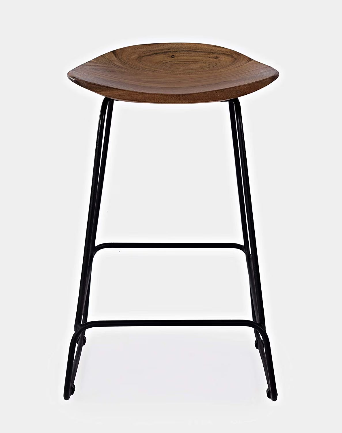 Solid Acacia Counter Height Backless Stool Set of 2 J138