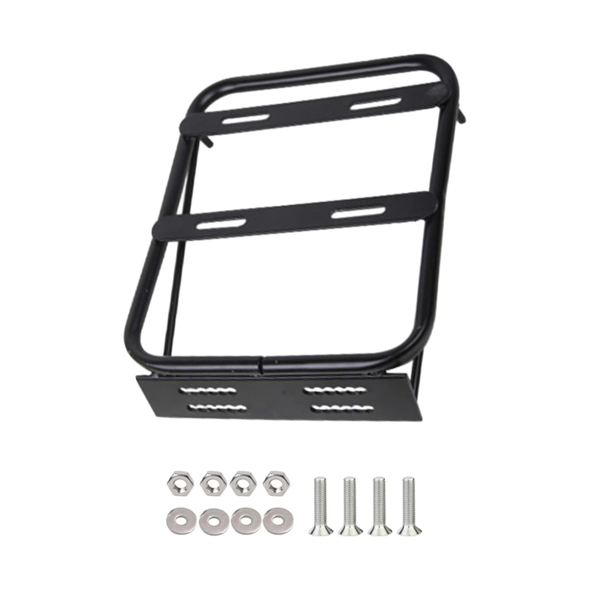 Black Motorbike Rear Tail Box Carrier Frame Bracket Rack O207274
