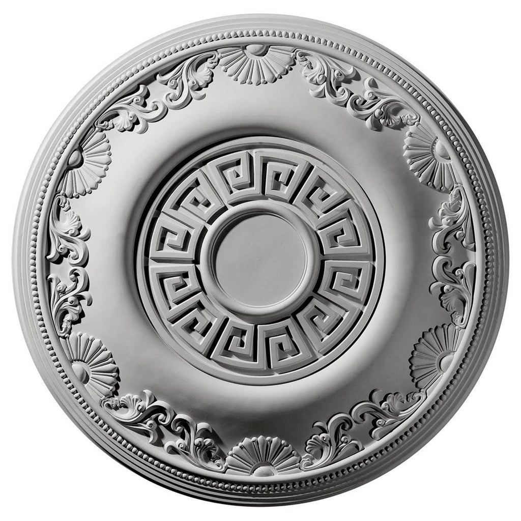 Hand-Painted Pale Gold Ceiling Medallion F5388