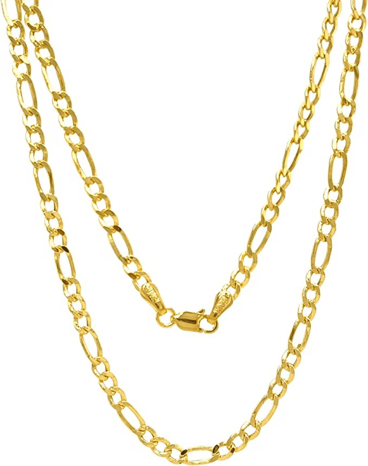 Figaro Link Chain Necklace 16" - 24" T1595