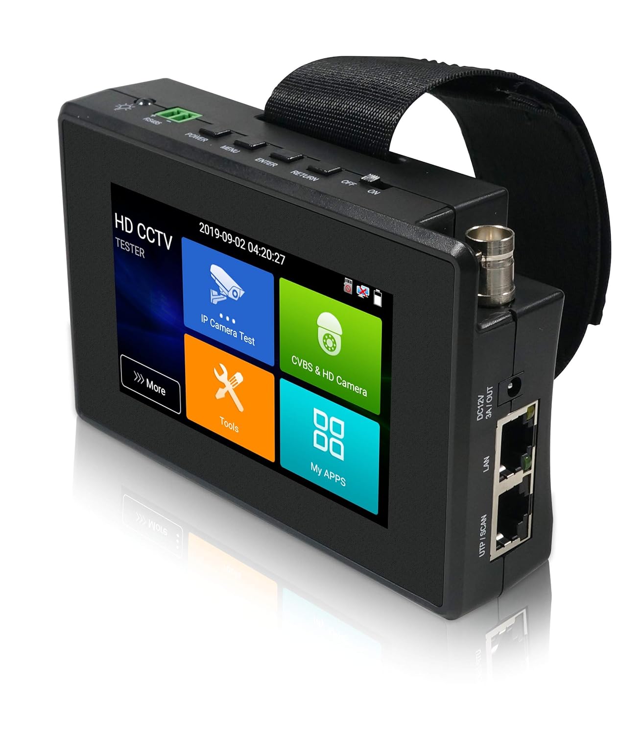 5-in-1 CCTV Tester with 8MP Camera Tester WiFi PTZ POE 48V Out J850
