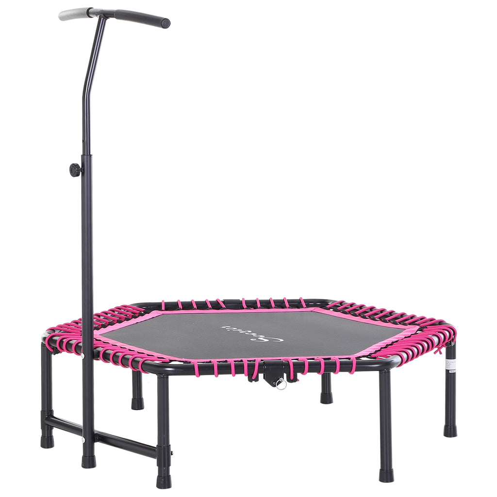 Pink Hexagon Rebounder Trampoline H4502