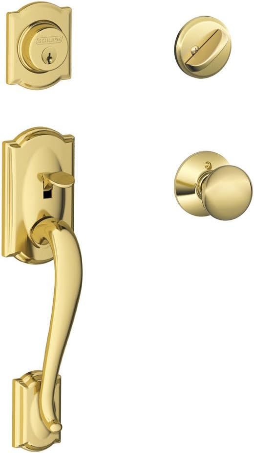 Matte Black Single Cylinder Handleset and Georgian Knob W526