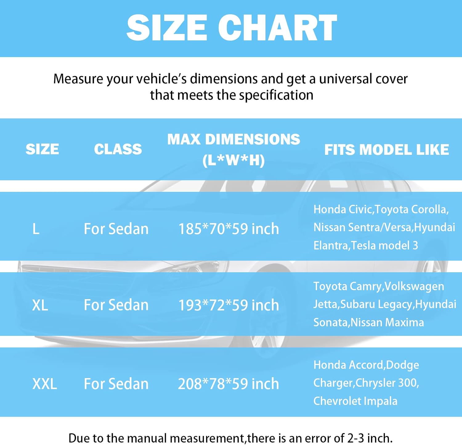 6-Layers Waterproof Car Covers E501