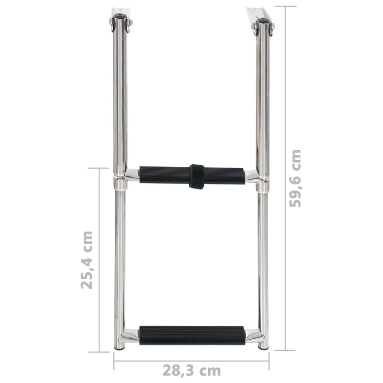 2-step Stainless Steel Folding Boarding Ladder W851