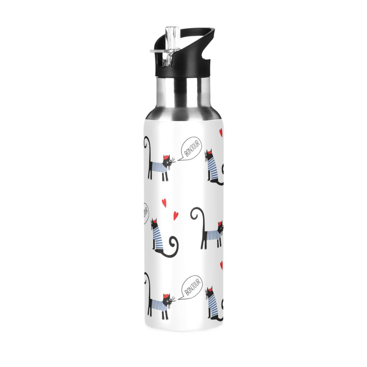 Stainless Steel Insulated Water Bottle with Straw Lid I759757