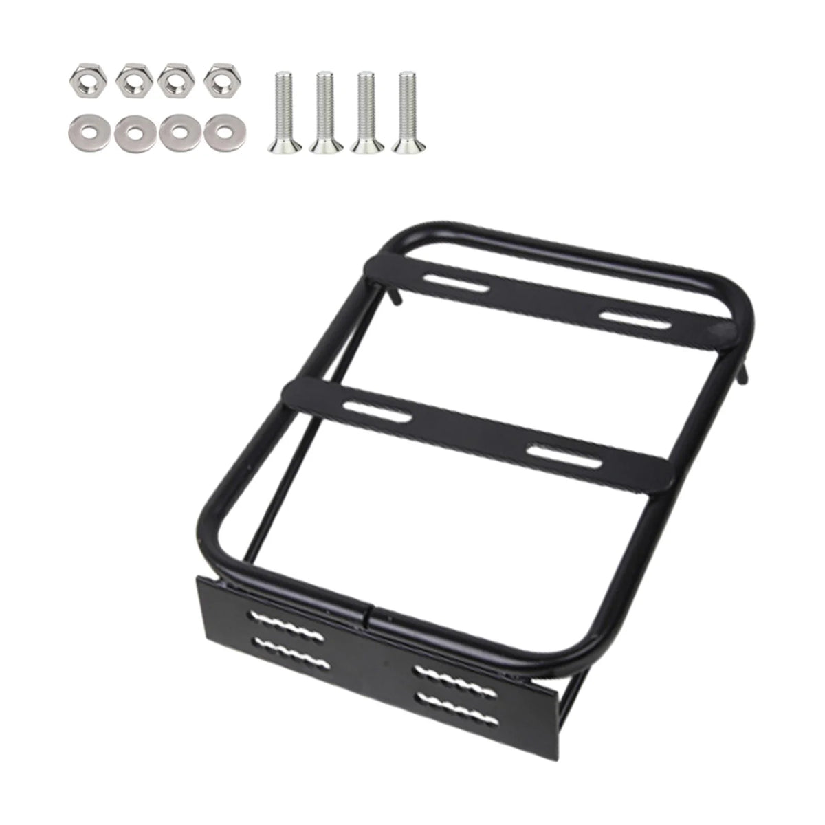 Black Motorbike Rear Tail Box Carrier Frame Bracket Rack O207274