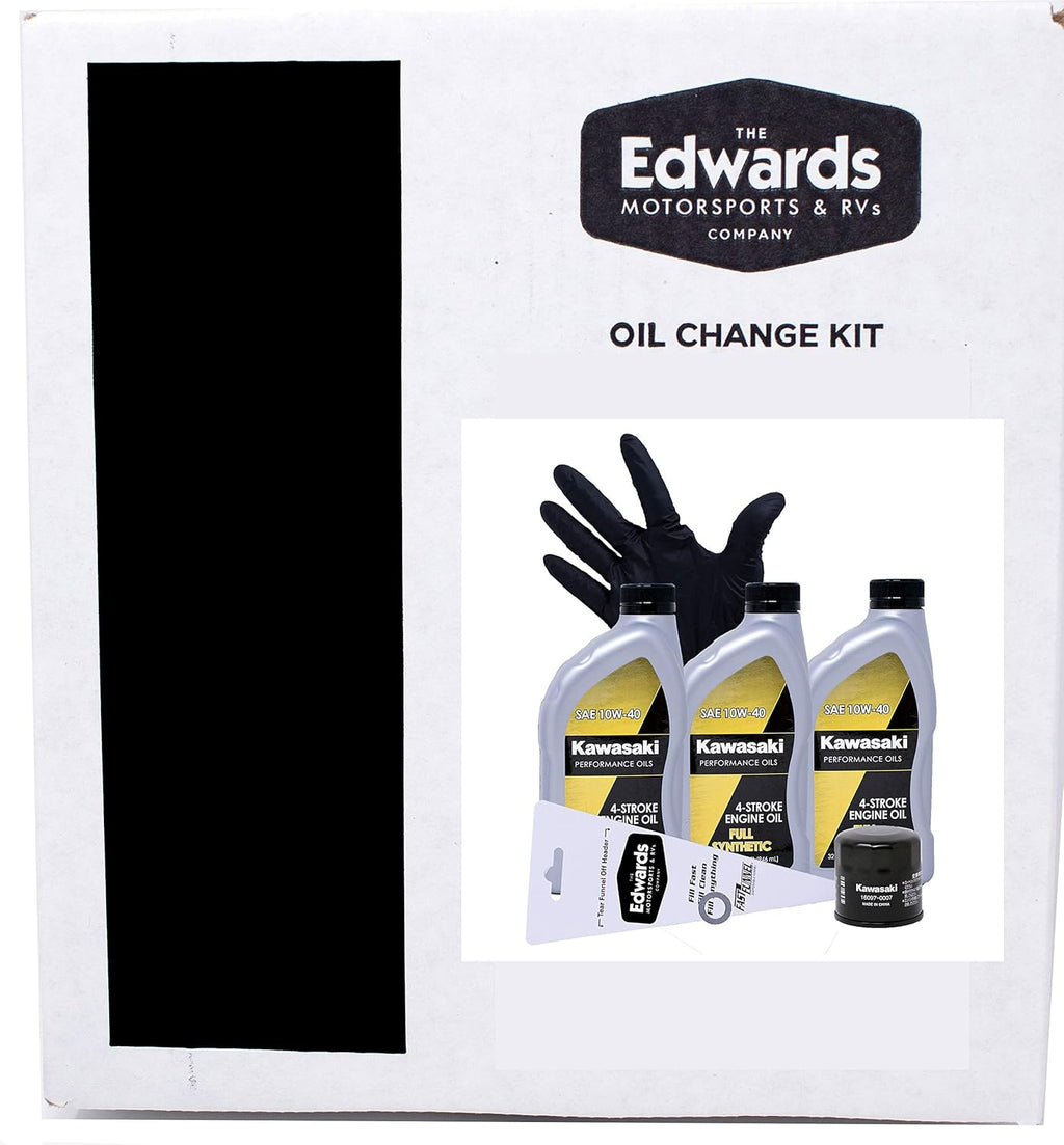 Oil Change Kit for Kawasaki Brute Force 750 ATV, Full Synthetic, Pack of 2 W981