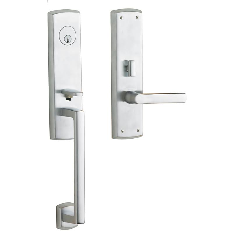 Non Lacquered Brass Left Hand Full Dummy Handleset B23473