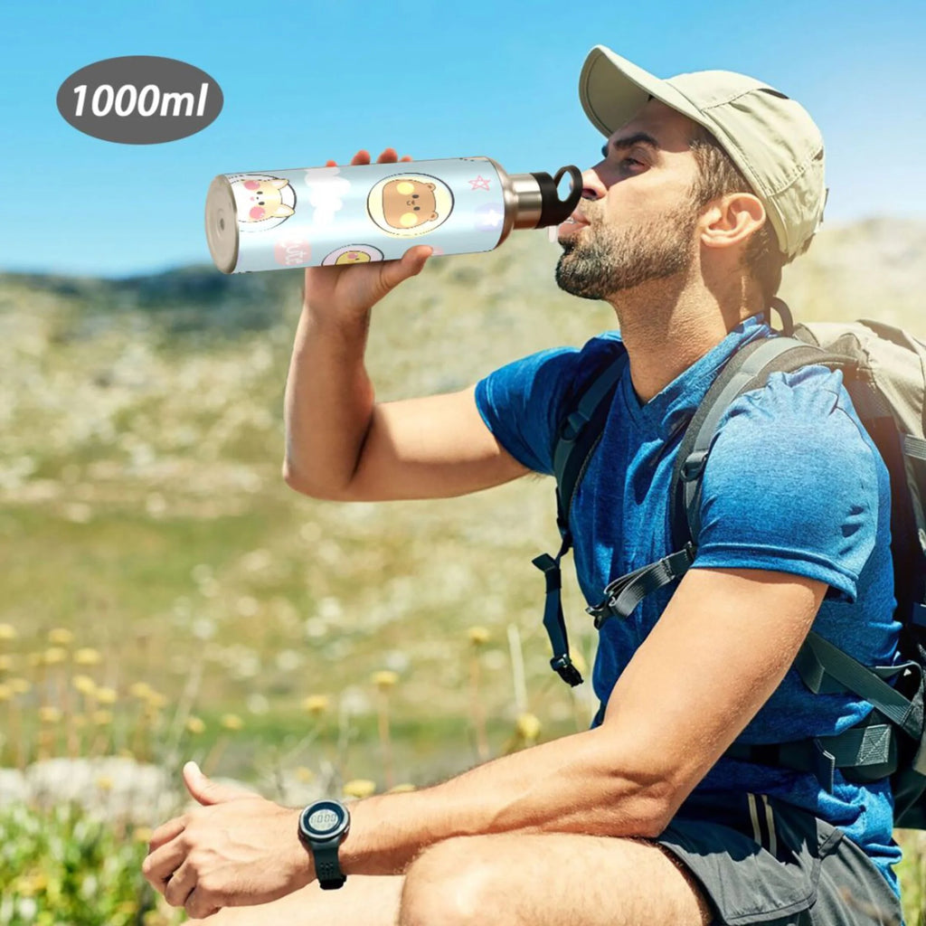 Stainless Steel Insulated Water Bottle with Straw Lid D401156