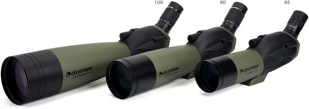 80mm Angled Spotting Scope with Zoom Eyepiece D70298
