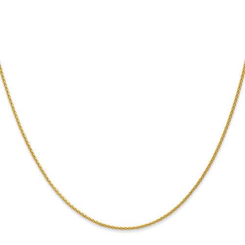 14 Karat Yellow Gold 1.2mm Wheat Chain D577072