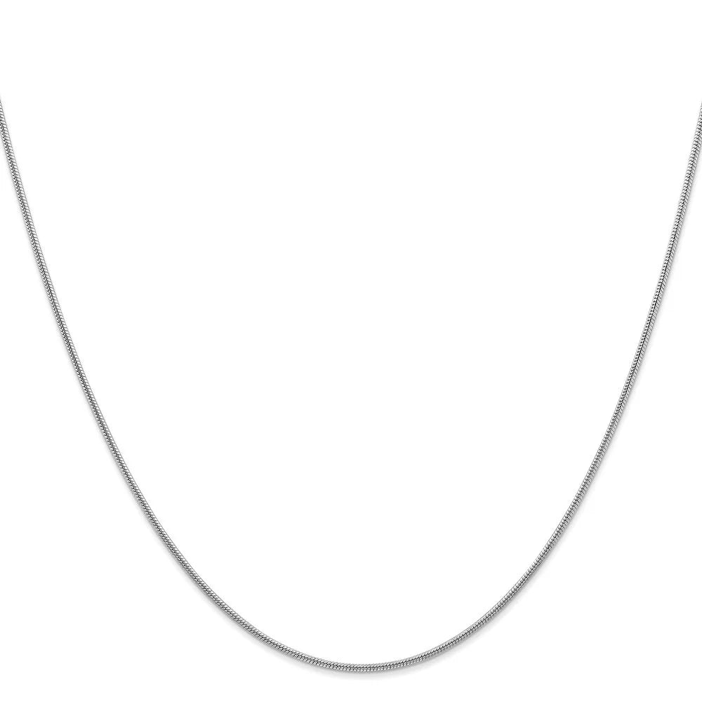 14K White Gold Snake Chain Necklace 18" R96896