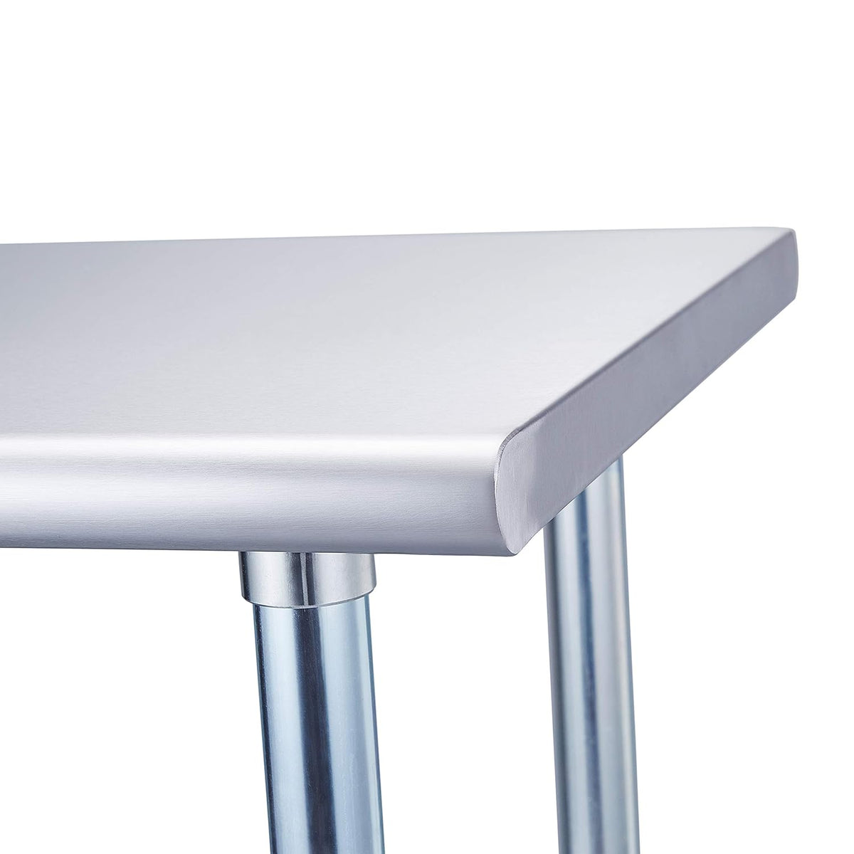 Stainless Steel Table 24 x 48 Inches with Caster Wheels and Undershelf K903321
