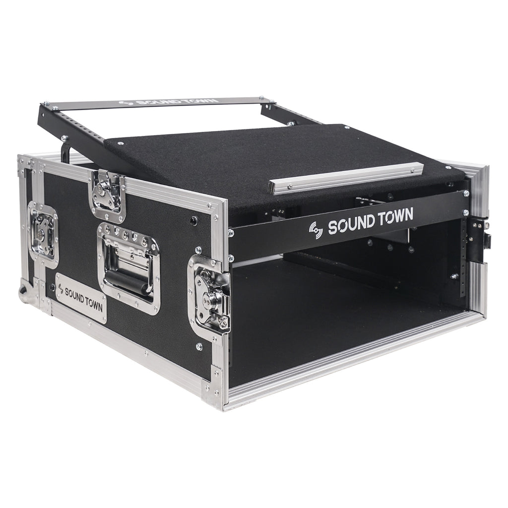 4U PA Rack Case with 11U Slant Mixer Top, 20.2 Rackable Depth M31385