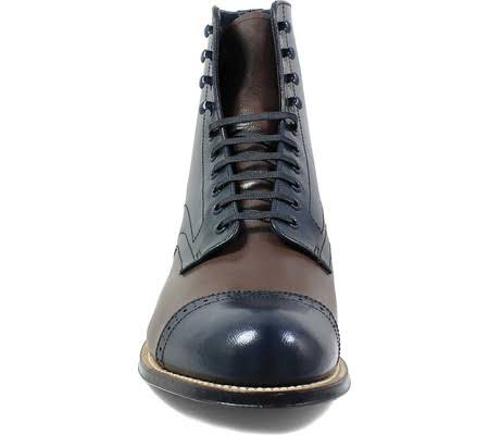 Navy/Brown Kidskin Leather Shoes J14730