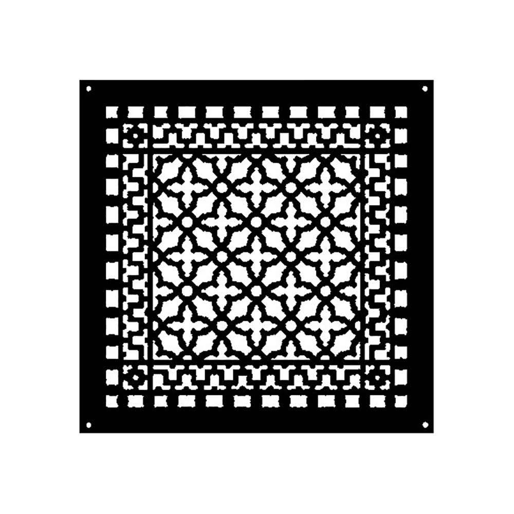 Cast Iron Floor Register in Black D93723