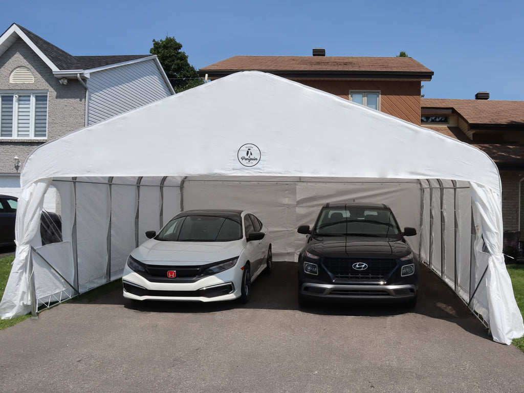Double Car Shelter 18 ft x 20 ft E607320
