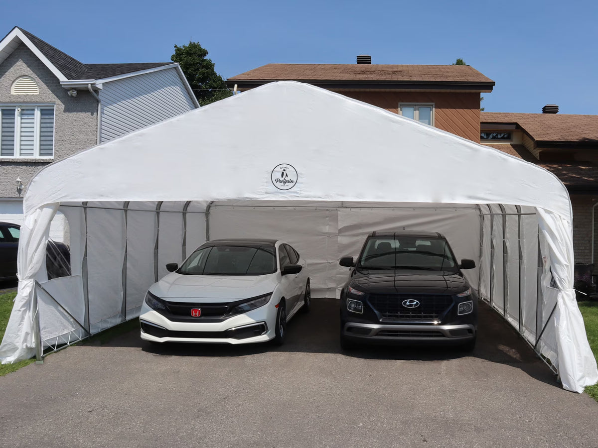 Double Car Shelter 18 ft x 20 ft E607320