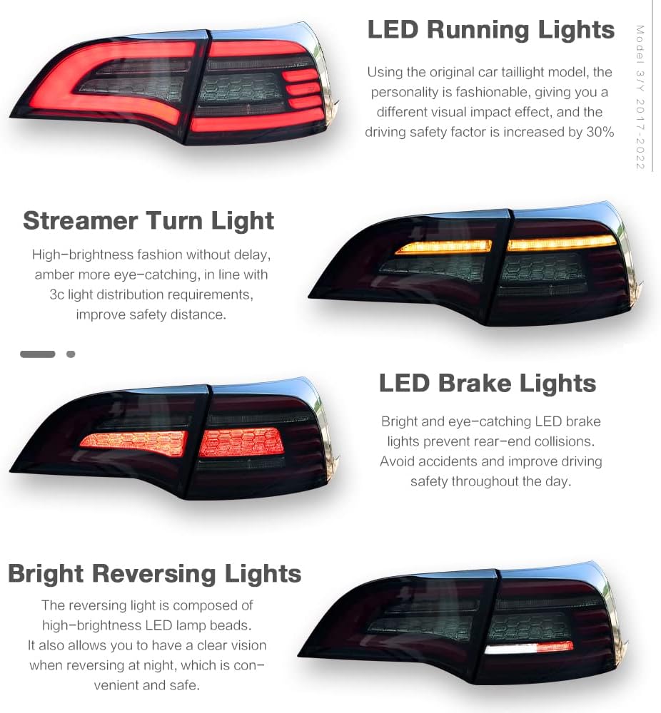 LED Tail Light for Tesla Model 3/Y 2017-2022 K73409