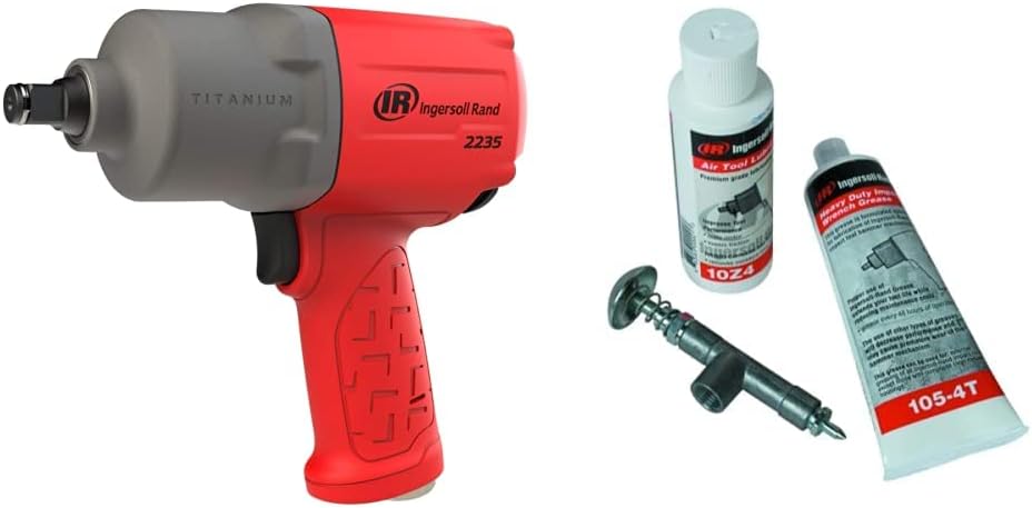 1/2" Drive Air Impact Wrench, Titanium Hammer Case, Gray E608399