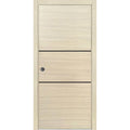 Sliding French Pocket Door 24 x 84 inches Solid Wood with Frosted Glass O18267