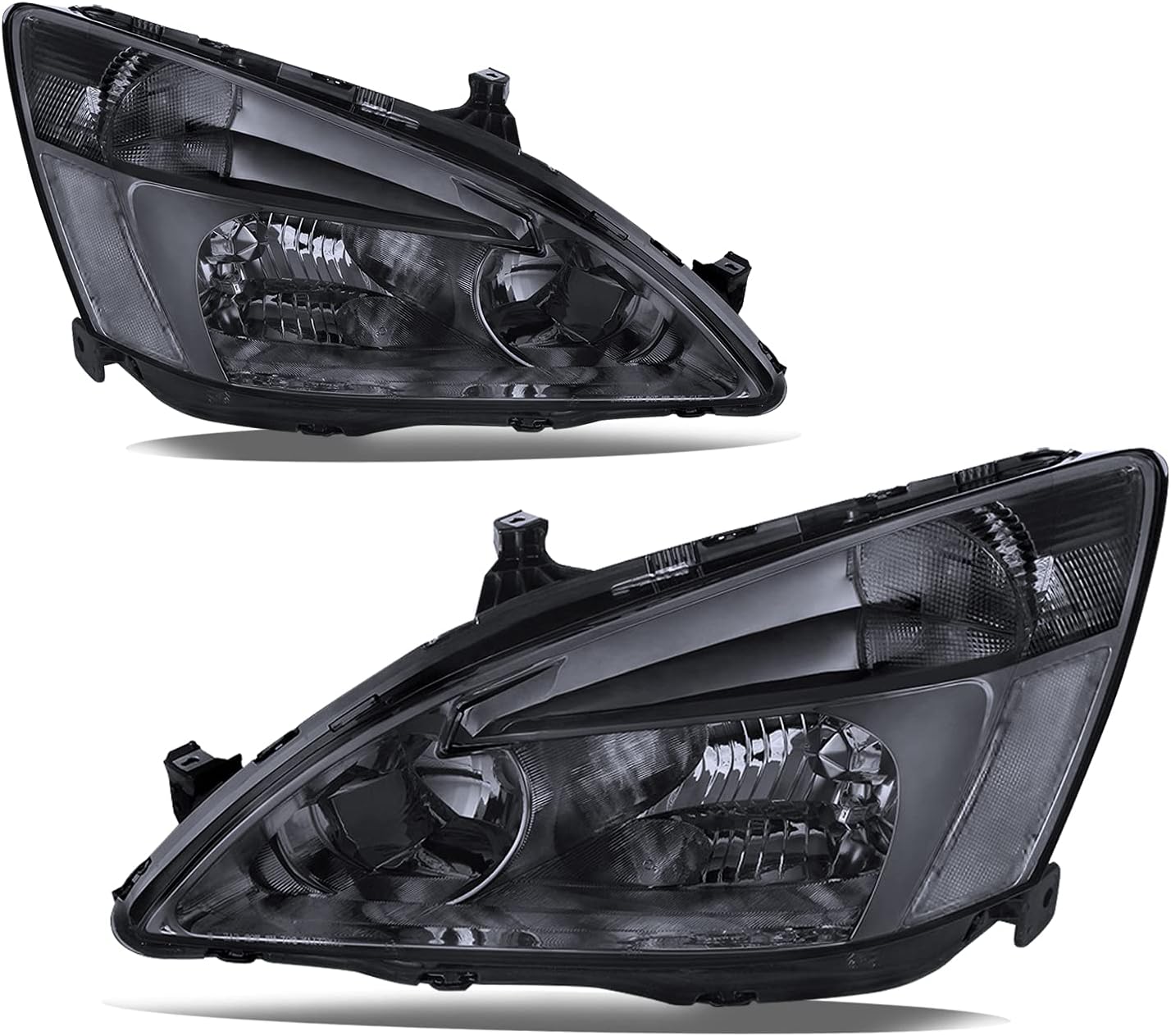 Headlight Assembly for 2003 to 2007 Honda Accord Black Housing K60207