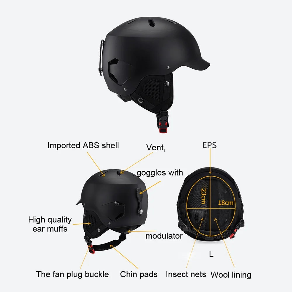 Adjustable Cycling Ski Snowboard Helmet M9672
