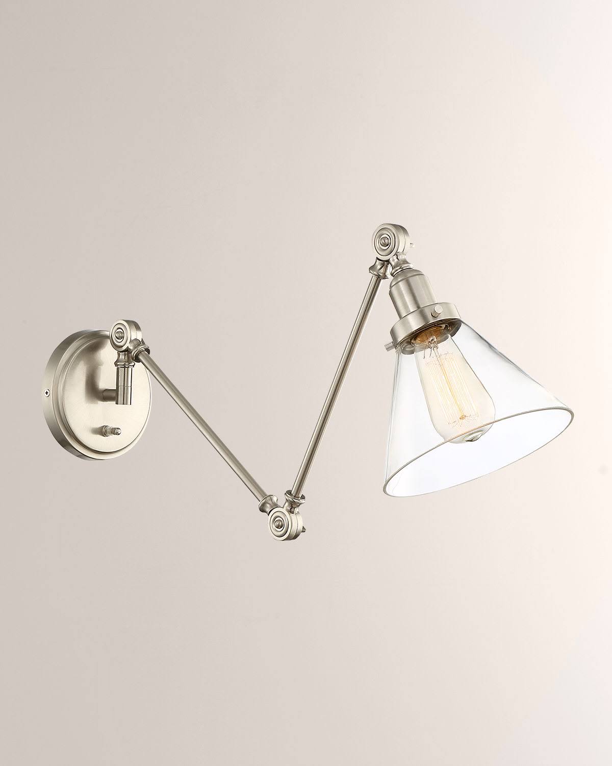 Satin Nickel Adjustable Sconce Q973820