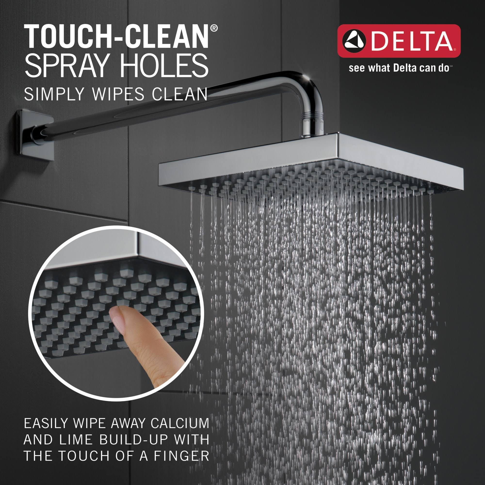 Chrome Single-Setting Shower Head V135617