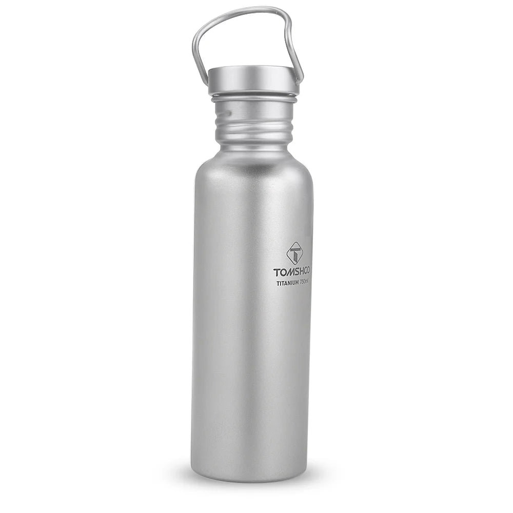 750ml Full Titanium Bottle Ultralight Outdoor Camping Hiking Cycling Bottle J6775