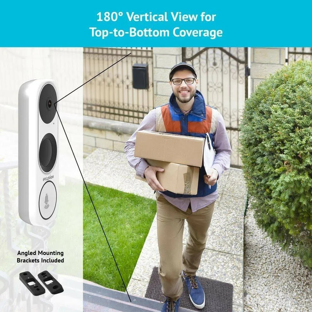 3MP WiFi Video Doorbell Camera with Colored Night Vision X4611