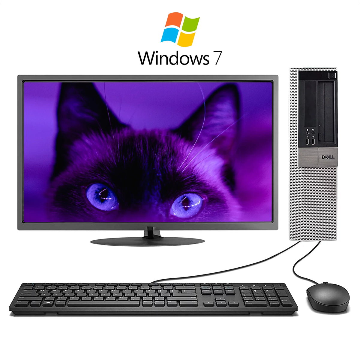 Desktop PC I5-3470 3.2Ghz 16GB 1TB DVDRW Windows 7 64 Bit WiFi with 17" LCD Monitor K52903