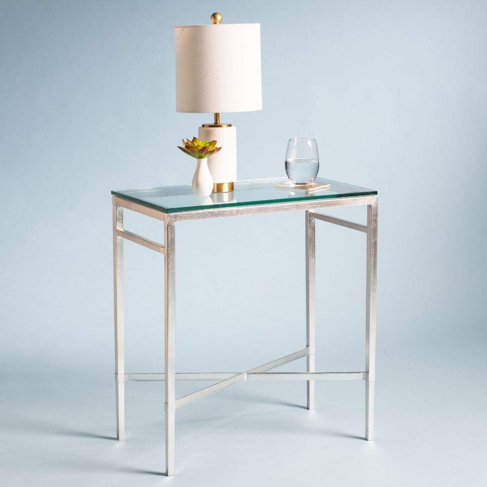 Antique Gold Glass Side Table J33357