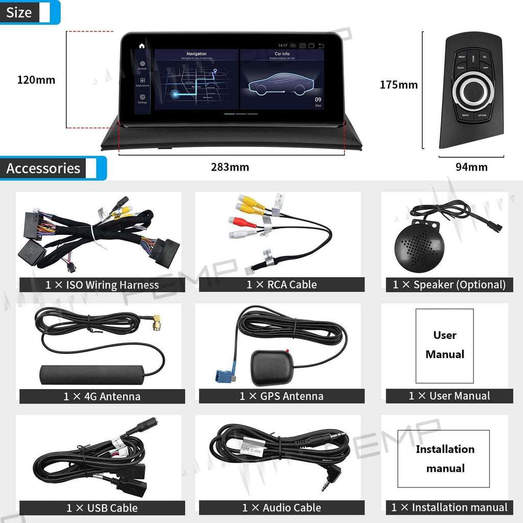10.25 IPS Touch Screen CarPlay Android Auto for BMW X3 N297